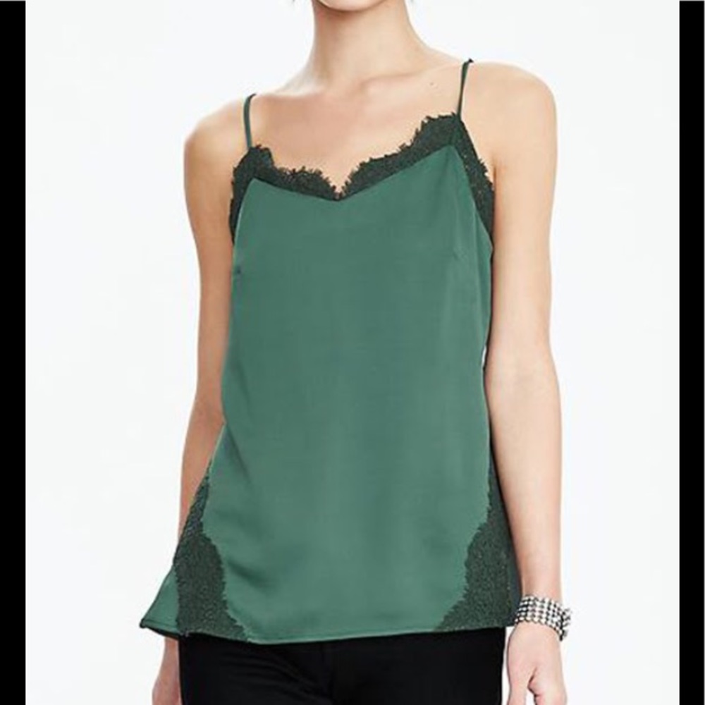 🆕NEW BANANA REPUBLIC LACE CAMISOLE SMALL - Picture 1 of 1